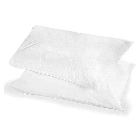 200 Thread Count Cotton Pillowcases Pair - 200 Thread Count Plain Dye Pair Of Housewife Pillowcases In White 50 X 75Cm 2