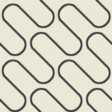 Catherine Lansfield Linear Curve Black Geometric Wallpaper - Linear Curve Geometric Cream