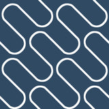 Catherine Lansfield Linear Curve Black Geometric Wallpaper - Linear Curve Geometric Navy