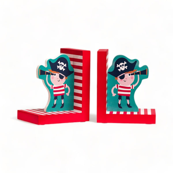 Red and White Pirate Bookends
