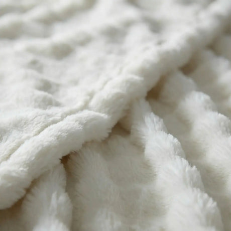 Rabbit Faux Fur Blanket Throw 3