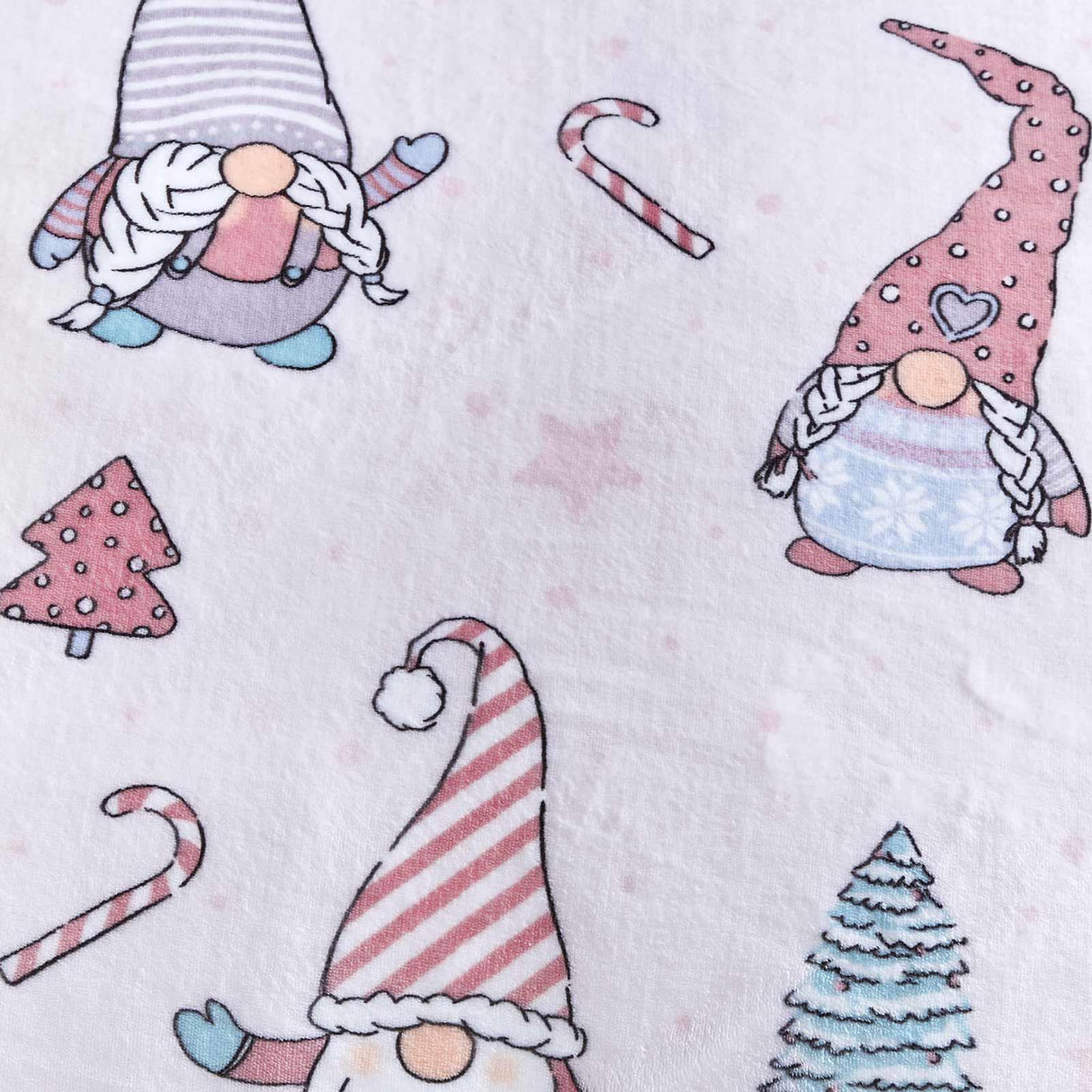 Christmas Festive Gnomes Fleece Duvet Cover Set by Catherine Lansfield