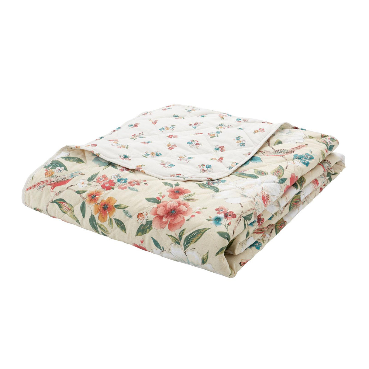 Pippa Floral Birds Bedspread by Catherine Lansfield