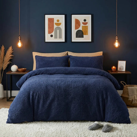 Sherpa Teddy Fleece Duvet Cover Set 1