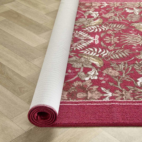 Dreams & Drapes Finch & Flower Navy Floral Washable Rug 120cm x 180cm 13