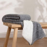 Nurrel Sherpa Throw Blanket 130cm x 180cm by furn.