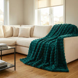 Rabbit Faux Fur Blanket Throw 13