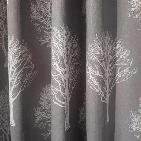 Woodland Trees Eyelet Curtains by Fusion