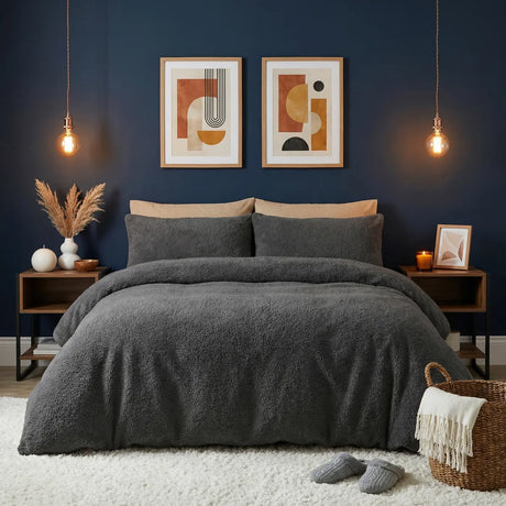 Sherpa Teddy Fleece Duvet Cover Set 9