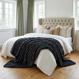 Rabbit Faux Fur Blanket Throw 11
