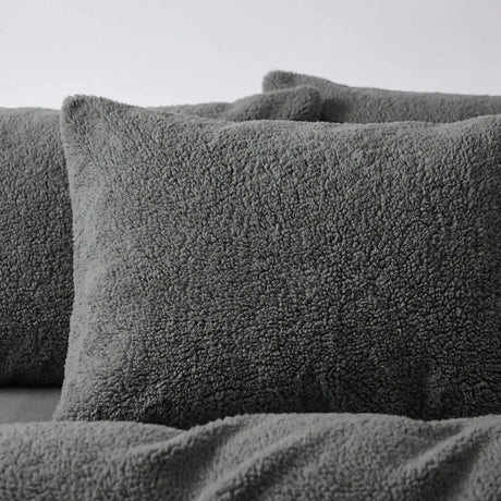 Sherpa Teddy Fleece Duvet Cover Set 11