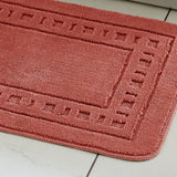 Catherine Lansfield Armoni 2 Piece Bath Mat and Pedestal Bathroom Set - Armoni Terracotta Bath Set