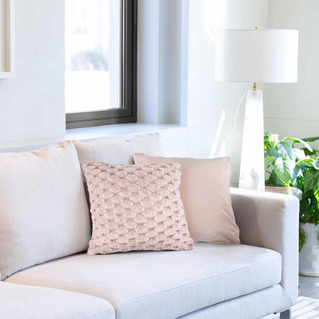 Lush Faux Rabbit Fur Cushion Cover 17" x 17" (43cm x 43cm) by Emma Barclay