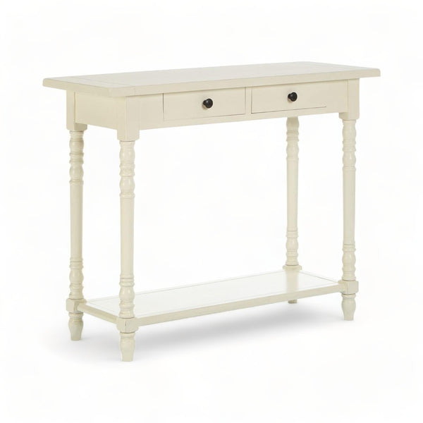 Antique White Chinese Oak Console Table