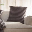Hygge Morritz Faux Fur Cosy Cushion Cover 43cm x 43cm - Charcoal