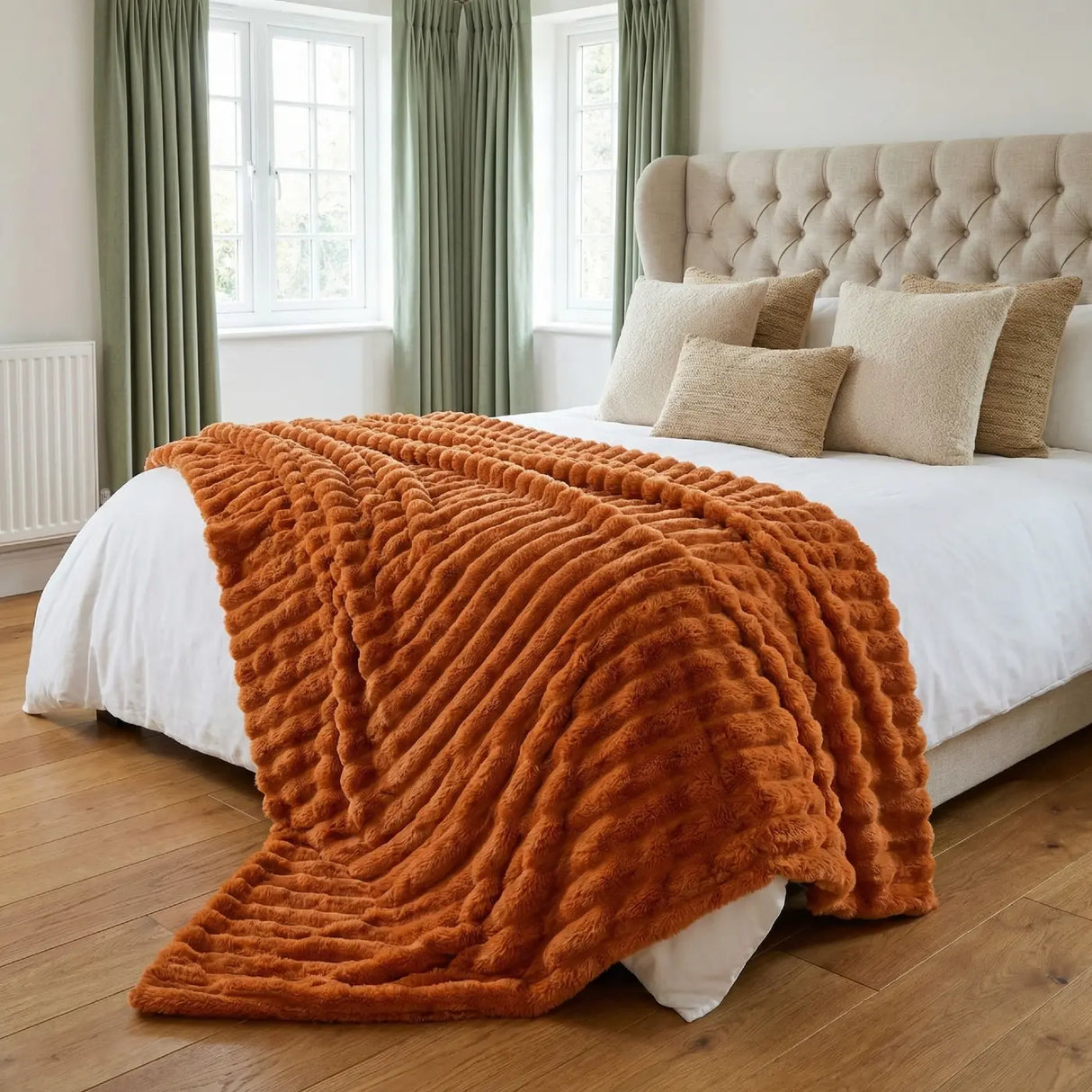 Rabbit Faux Fur Blanket Throw 17