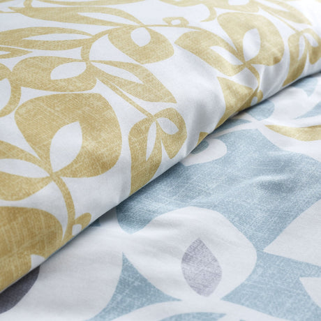 Catherine Lansfield Inga Leaf Duvet Cover Set - Inga Leaf Teal