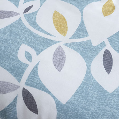 Catherine Lansfield Inga Leaf Duvet Cover Set - Inga Leaf Teal