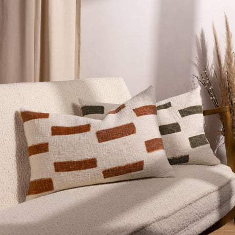 Terra Slub Cotton Cushion Cover 16" x 24" (40cm x 60cm) by Yard