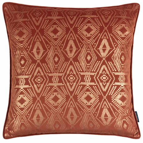 Tayanna Metallic Velvet Cushion Cover 20" x 20" by Paoletti