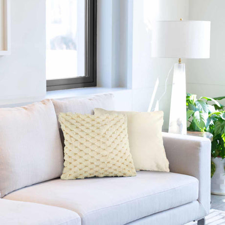 Lush Faux Rabbit Fur Cushion Cover 17" x 17" (43cm x 43cm) by Emma Barclay