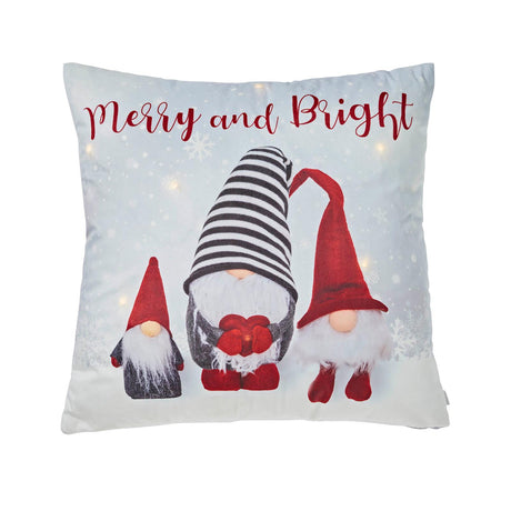 Catherine Lansfield Merry & Bright Gonks Light Up Christmas Filled Cushion 4