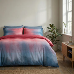 Ombre Duvet Cover Set Red