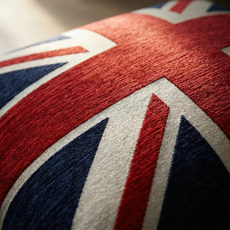Union Jack Chenille Cushion Cover 18" x 18 1