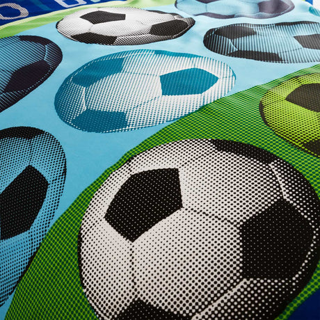 Catherine Lansfield Football Duvet Cover Set - Football Blue Duvet Set