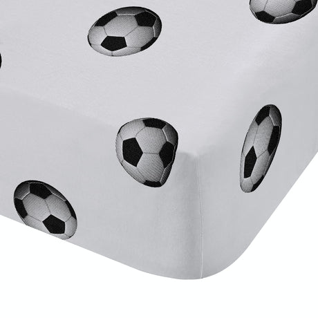 Catherine Lansfield Football 25cm Deep Fitted Sheet - Football Fitted Sheet