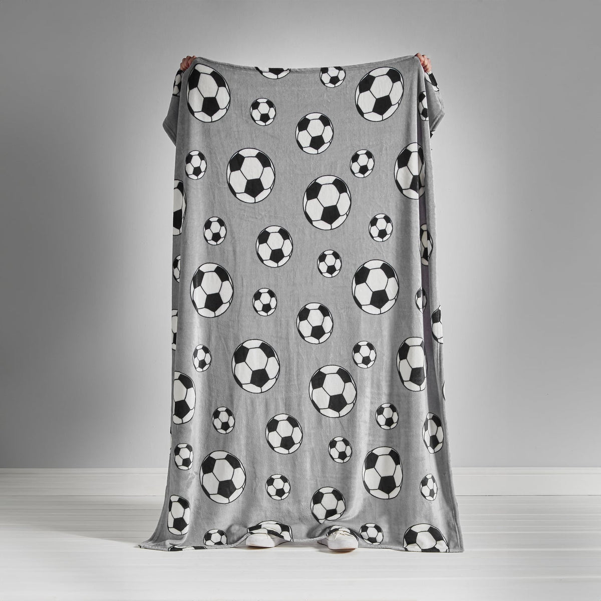 Catherine Lansfield Football Fleece Throw - Football Throw