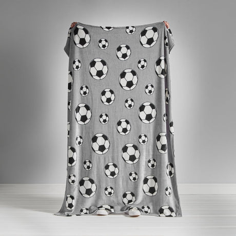 Catherine Lansfield Football Fleece Throw - Football Throw