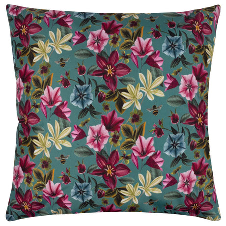 Midnight Garden Bee Outdoor Cushion Cover 17" x 17" by Wylder