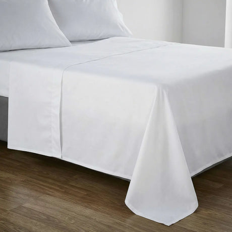 400 Thread Count White Flat Sheet