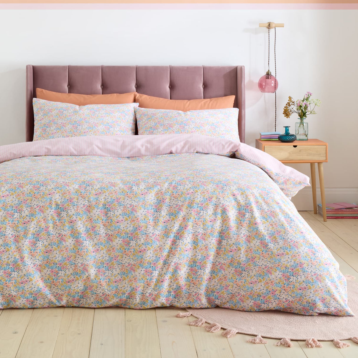 Catherine Lansfield Darcy Floral Duvet Cover Set - Darcy Floral Duvet Set