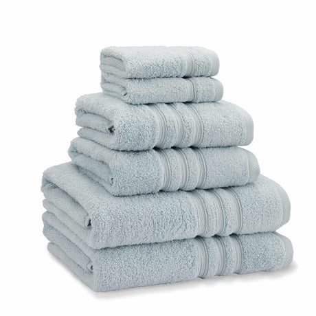 Catherine Lansfield Zero Twist 6 Piece Cotton Towel Bale Set 500GSM - Duck Egg