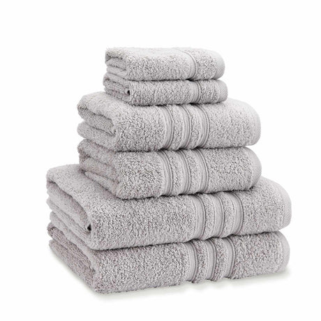 Catherine Lansfield Zero Twist 6 Piece Cotton Towel Bale Set 500GSM - Silver
