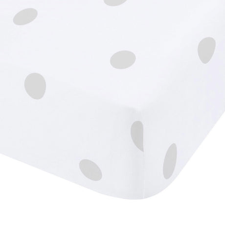 Brushed Cotton Flannelette Polka Dot Fitted Sheet 30cm Deep by Catherine Lansfield