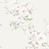 Catherine Lansfield Canterbury Floral Wallpaper Cream - Canterbury Cream Pink Wallpaper