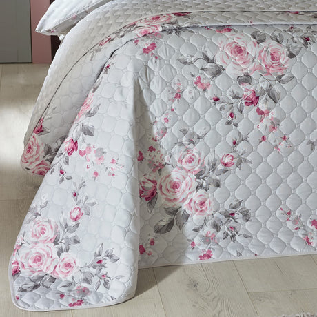 Catherine Lansfield Canterbury Bedspread - Canterbury Grey Bedspread