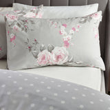 Catherine Lansfield Canterbury Duvet Cover Set - Canterbury Grey Duvet Set