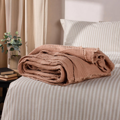 Lark Muslin Cotton Throw Blanket by Yard 43