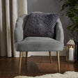 Catherine Lansfield Cuddly Soft Filled Cushion 45cm x 45cm (18" x 18") - Charcoal