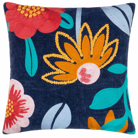 Janey Embroidered Cushion Cover 20" x 20" (50cm x 50cm) by furn.