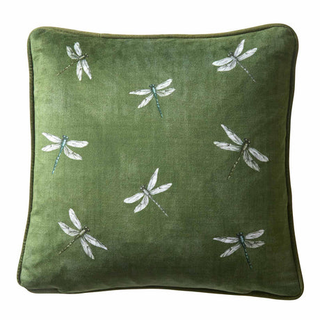 Fiorella Velvet Cushion 17" x 17" (43cm x 43cm) by Appletree Heritage
