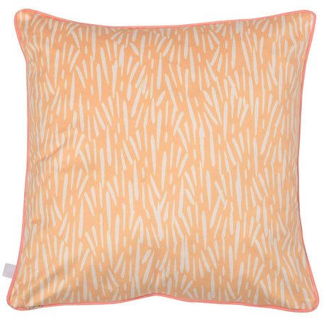 Appletree Style Lola Floral Velvet Orange Filled Cushion 3