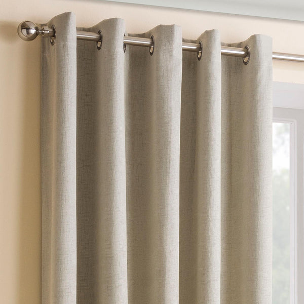 Vogue Thermal Block Out Eyelet Curtains Cream