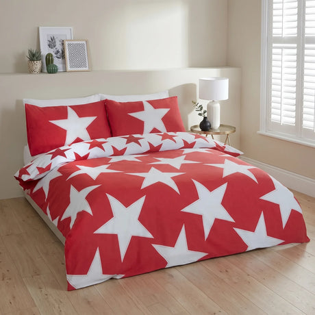 All Stars Red Duvet Cover Bedding Set