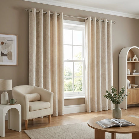 Crushed Velvet Eyelet Curtains 7