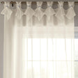 Tiara Diamante Tab Top Voile Curtain Panels - Blush Pink